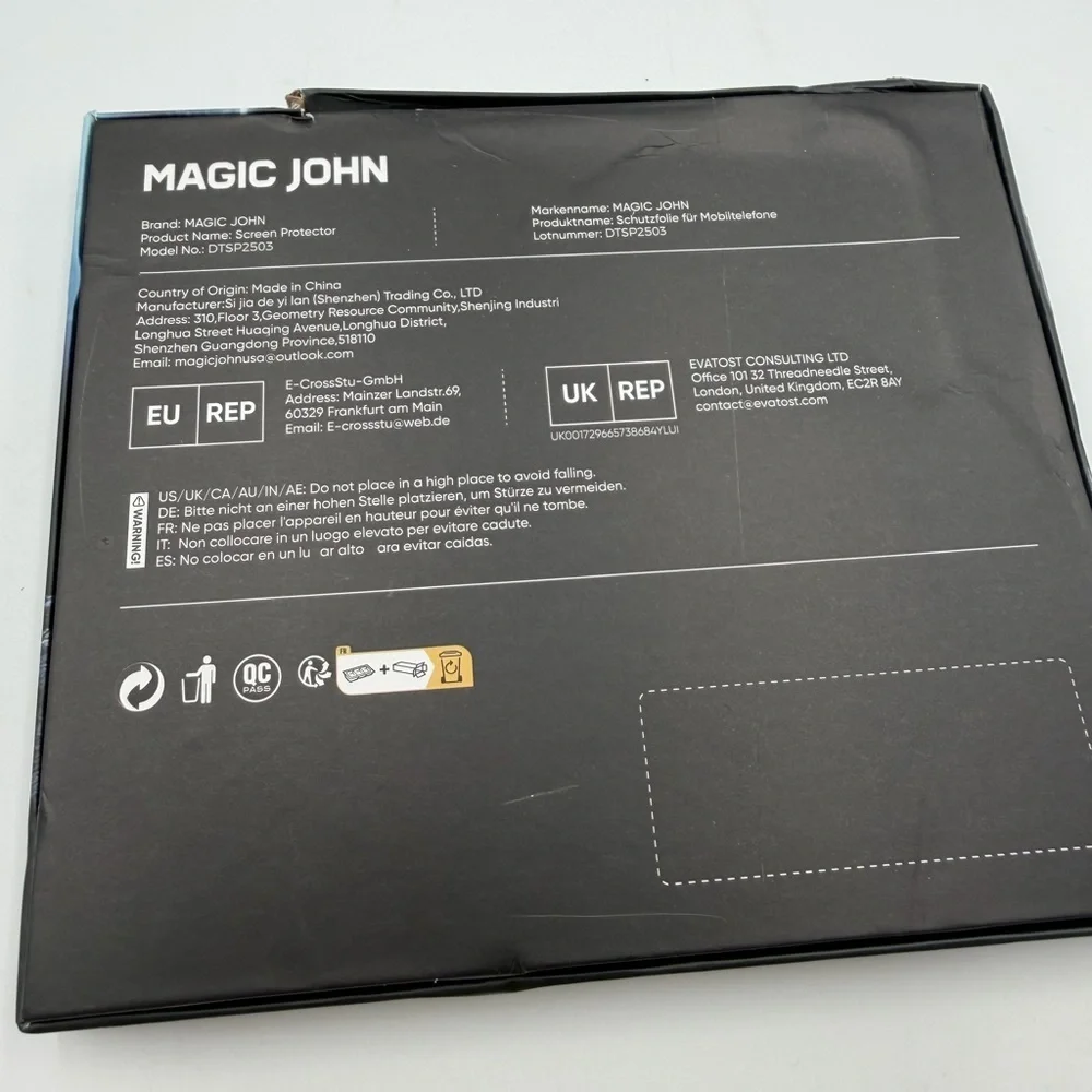 Blue Tempered Glass Screen Protector